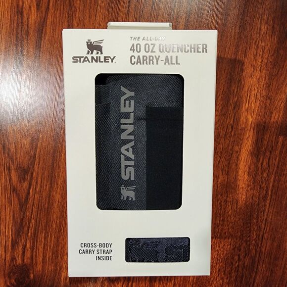 Stanley The All Day 40 oz Quencher Cross Body Carry All Black with Carry Strap - Picture 1 of 2
